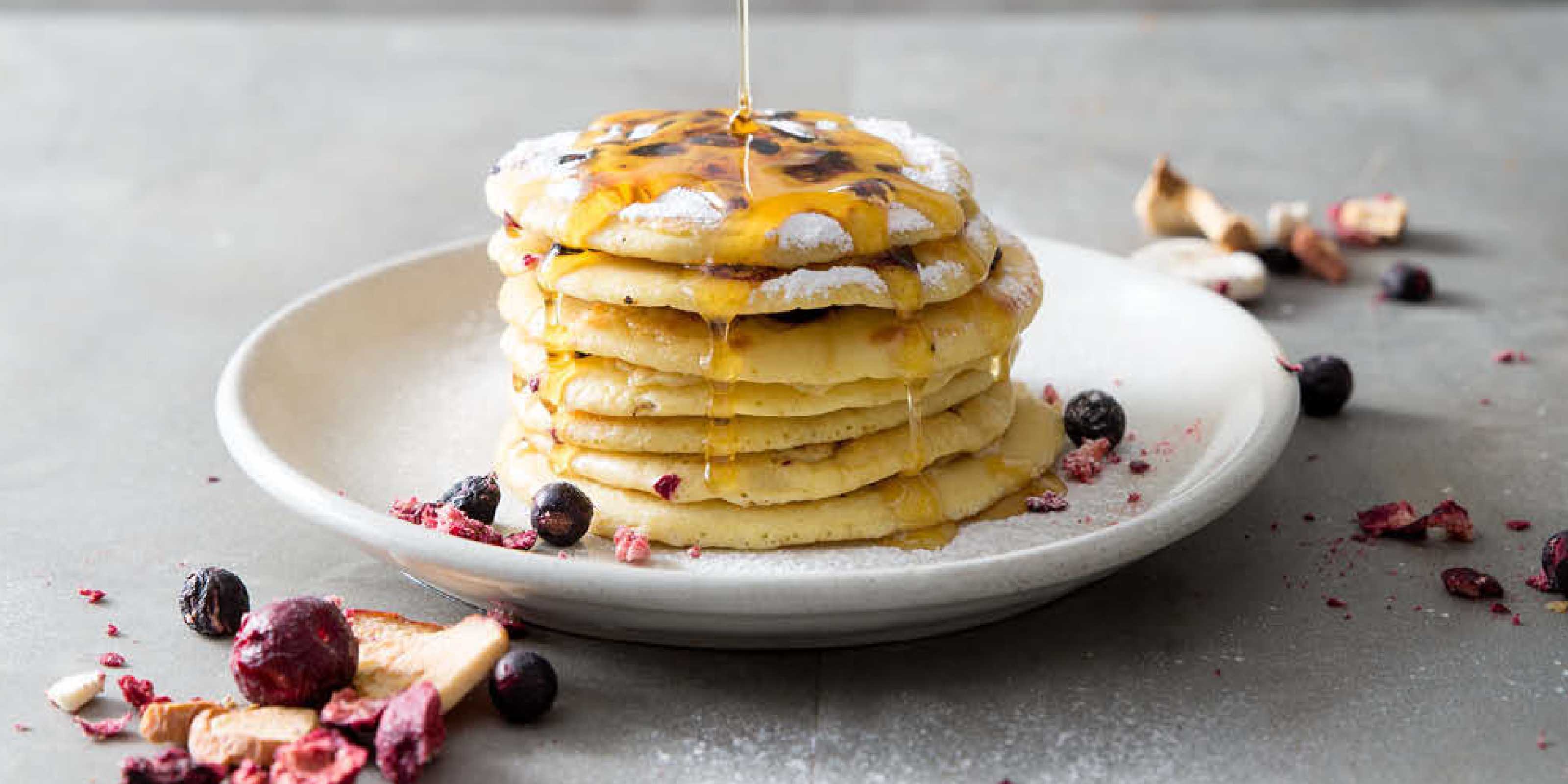 Fluffige Frucht-Pancakes