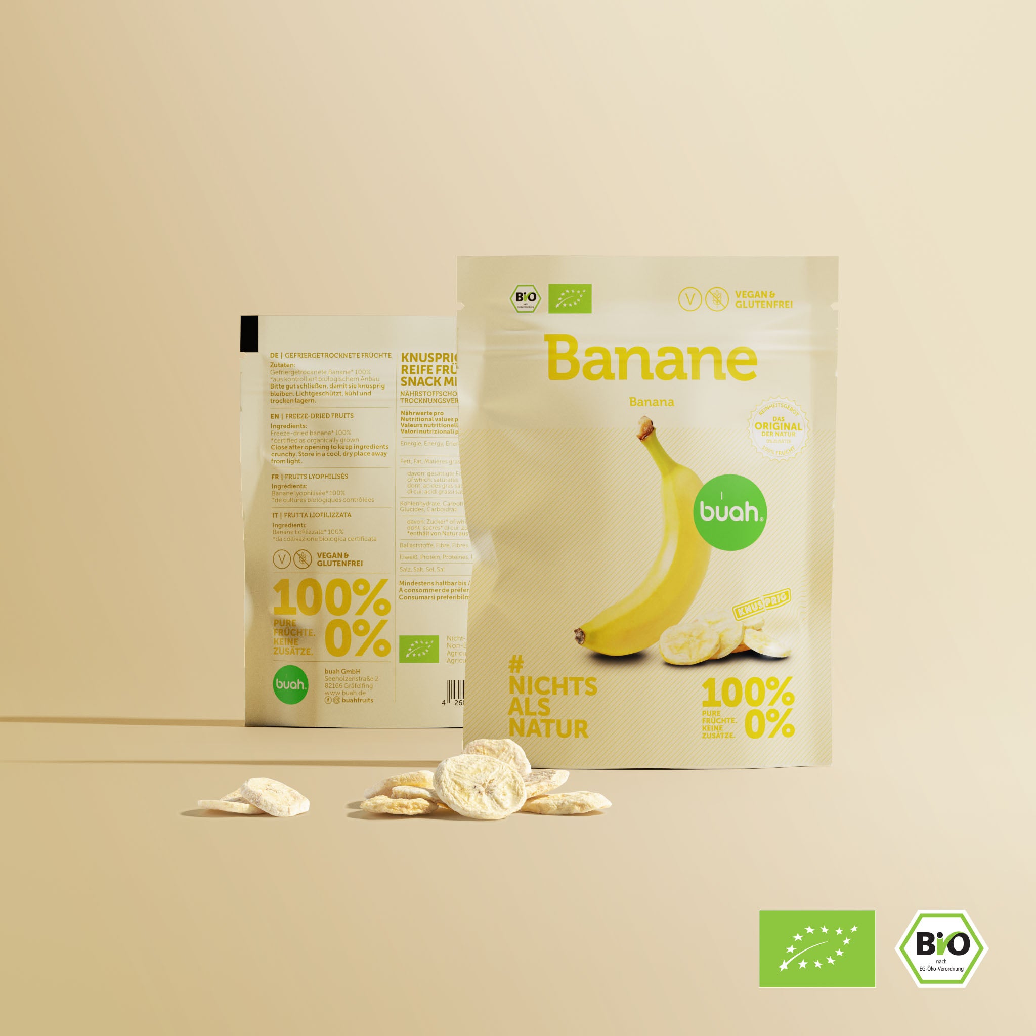 bouh Coffret snack Banane avec vues avant et arriĂšre