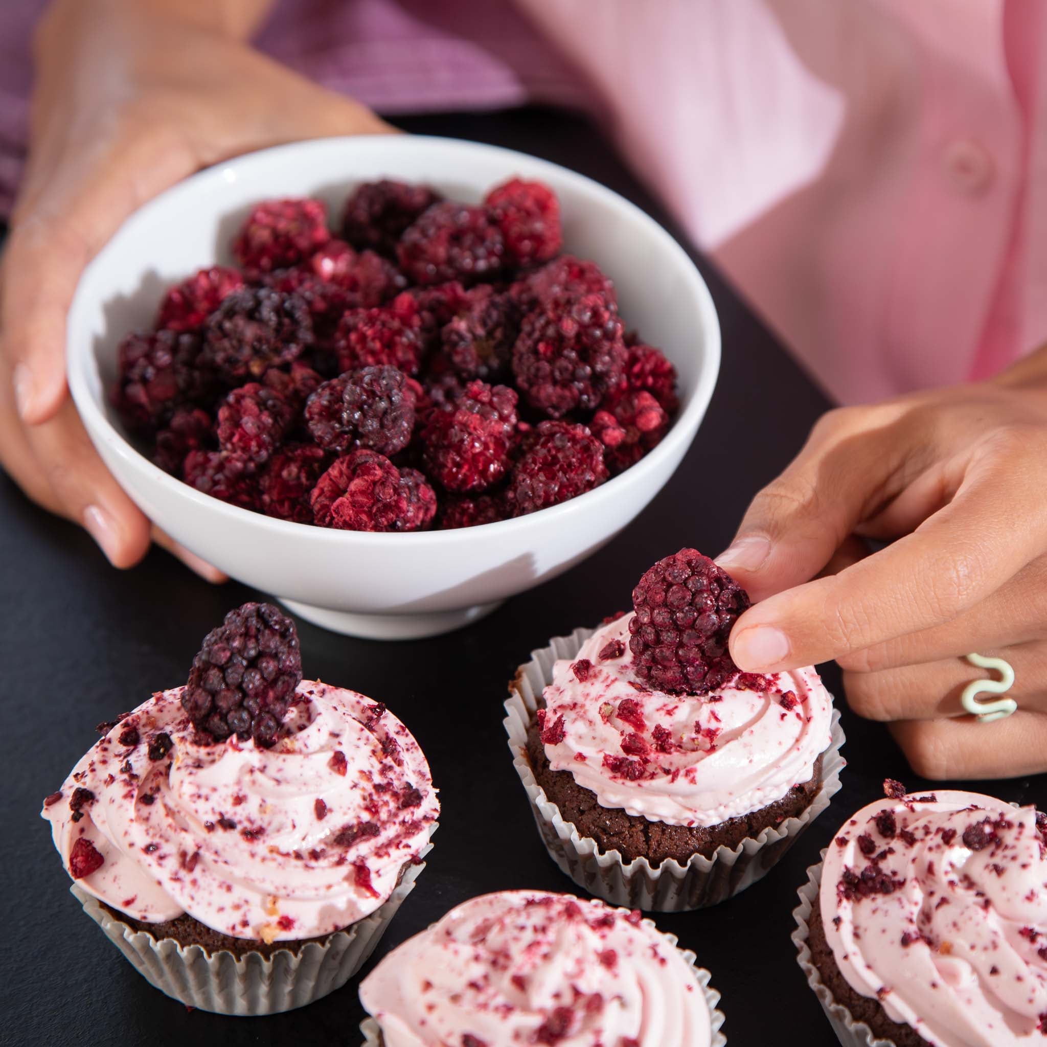 Mûres lyophilisées