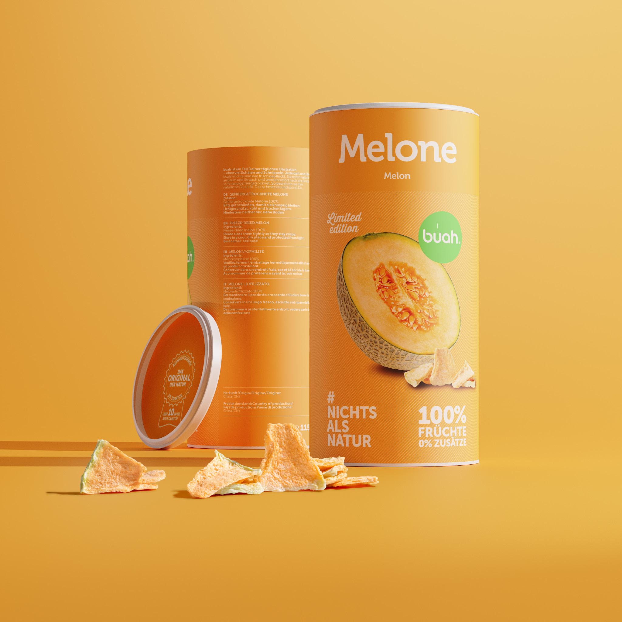 Melon lyophilisé