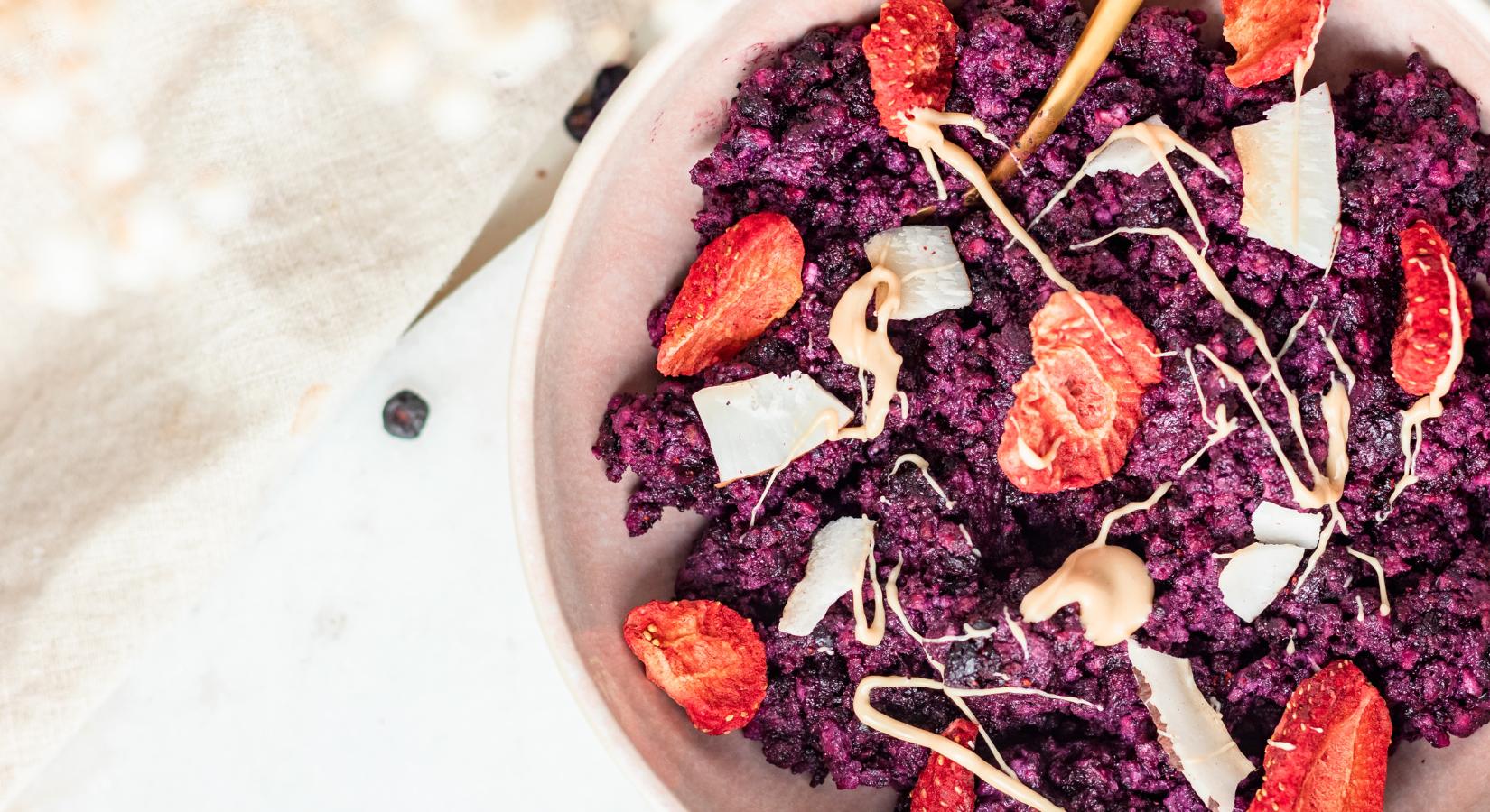 Blaubeer-Reiswaffel Creme